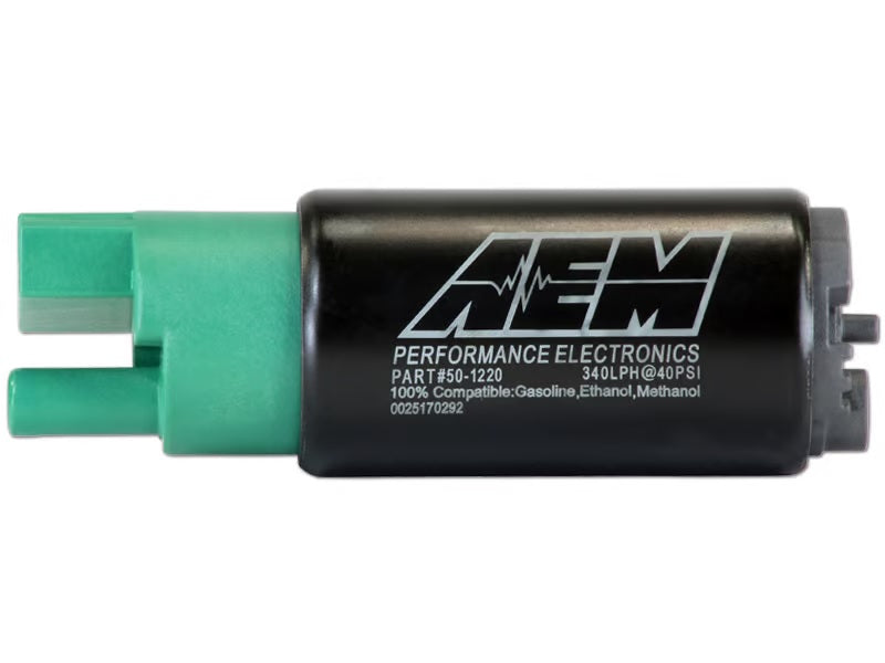 FUEL PUMP,ELECTRIC,INTANK,340LPH,8MM SLIP ON OUTLET,GAS,METHANOL,E85 COMPATIBLE