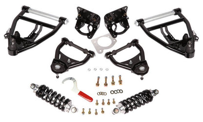 FRONT DOUBLE ADJUSTABLE COILOVER & ARMS,SBC,63-87 C10 USING 73-87 BJ