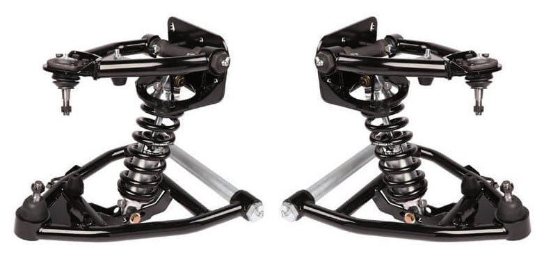 FRONT DOUBLE ADJUSTABLE COILOVER & ARMS,SBC,63-87 C10 USING 73-87 BJ