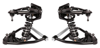 FRONT DOUBLE ADJUSTABLE COILOVER & ARMS,SBC,63-87 C10 USING 73-87 BJ