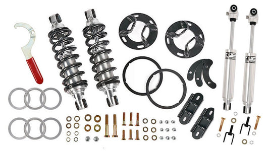 FRONT COILOVER & REAR SHOCK KIT,62-67 CHEVY II,NOVA,WITH SBC