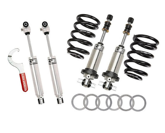 FRONT COILOVER & REAR SHOCK KIT,DOUBLE ADJUSTABLE,63-82 CHEVY CORVETTE,BBC