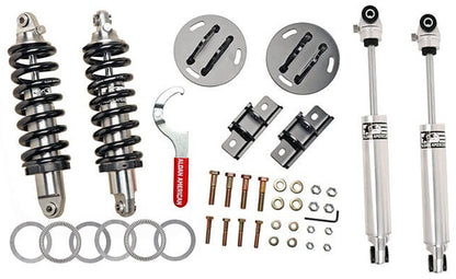 FRONT COILOVER & REAR SHOCK KIT,ADJUST,07-18 SILVERADO,SIERRA 1500,SINGLE CAB