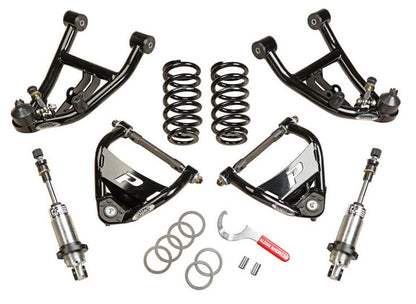 FRONT COILOVER CONVERSION KIT,W/ CONTROL ARMS,DOUBLE ADJUSTABLE,64-67 A-BODY,SBC
