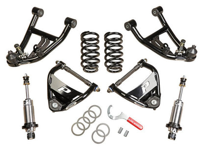 FRONT COILOVER CONVERSION KIT,W/ CONTROL ARMS,ADJUSTABLE,GM 68-72 A-BODY,BBC