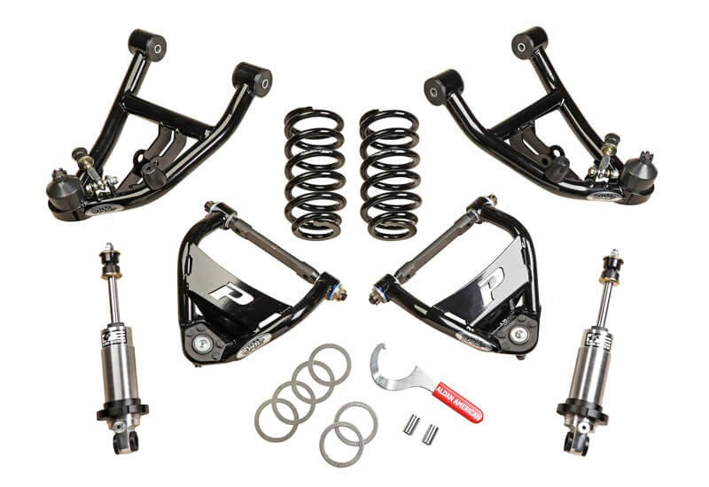 FRONT COILOVER CONVERSION KIT,W/ CONTROL ARMS,DOUBLE ADJUSTABLE,68-72 A-BODY,BBC