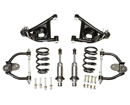 FRONT COILOVER CONVERSION KIT,W/ CONTROL ARMS,DOUBLE ADJUSTABLE,78-88 G-BODY,SBC