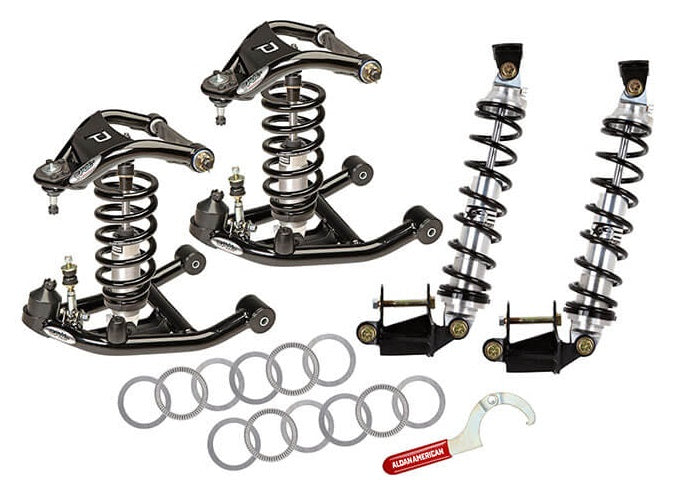 COILOVER CONVERSION KIT,FRONT & REAR,W/ CONTROL ARMS,ADJUST,GM 64-67 A-BODY,BBC
