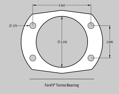 DISC BRAKES,REAR,12",SS4,FORD 9" TORINO,LATE BIG,5X5",SILVER