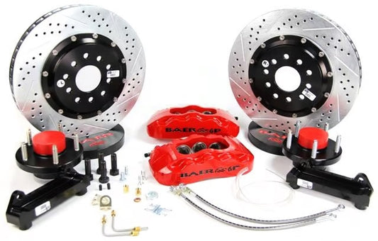 DISC BRAKES,FRONT,14",PRO+,60-87 C10 2WD 5 LUG,RED