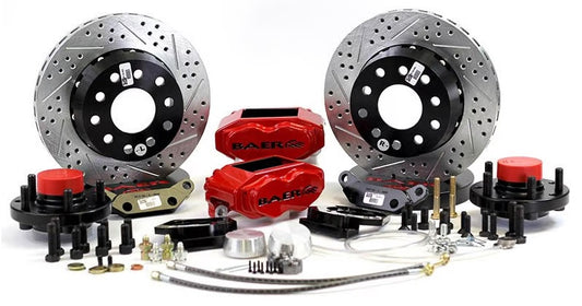 DISC BRAKES,FRONT,11",SS4+,64-74 GM AFX,RED