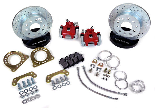 DISC BRAKES,REAR,10.5",CLASSIC,GM 10/12 CAR,NON-STAG,RED