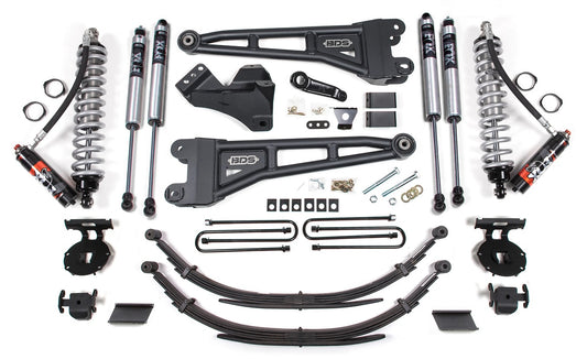 BDS 2011-2016 F250,F350 4WD 4" RADIUS ARM SUSP. LIFT,LEAF SPRINGS,FOX COILOVER