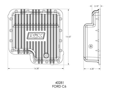 HI-TEK,DEEP,HEAVY DUTY,TRANSMISSION PAN,FORD C6,ALUM