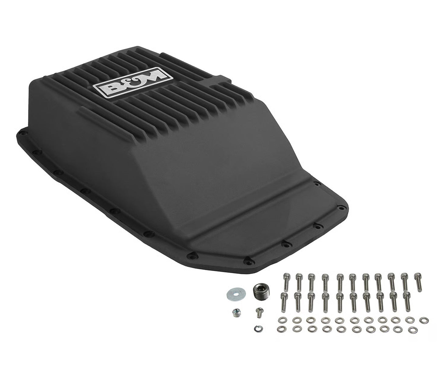 HI-TEK DEEP TRANSMISSION PAN,BLACK ALUMINUM,09-21 F-150 6R80,17-21 F-250 6R100