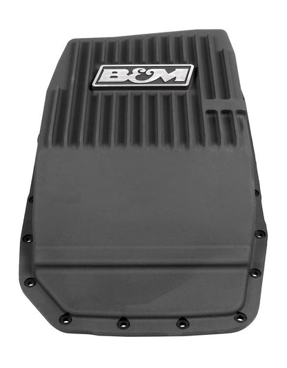 HI-TEK DEEP TRANSMISSION PAN,BLACK ALUMINUM,09-21 F-150 6R80,17-21 F-250 6R100