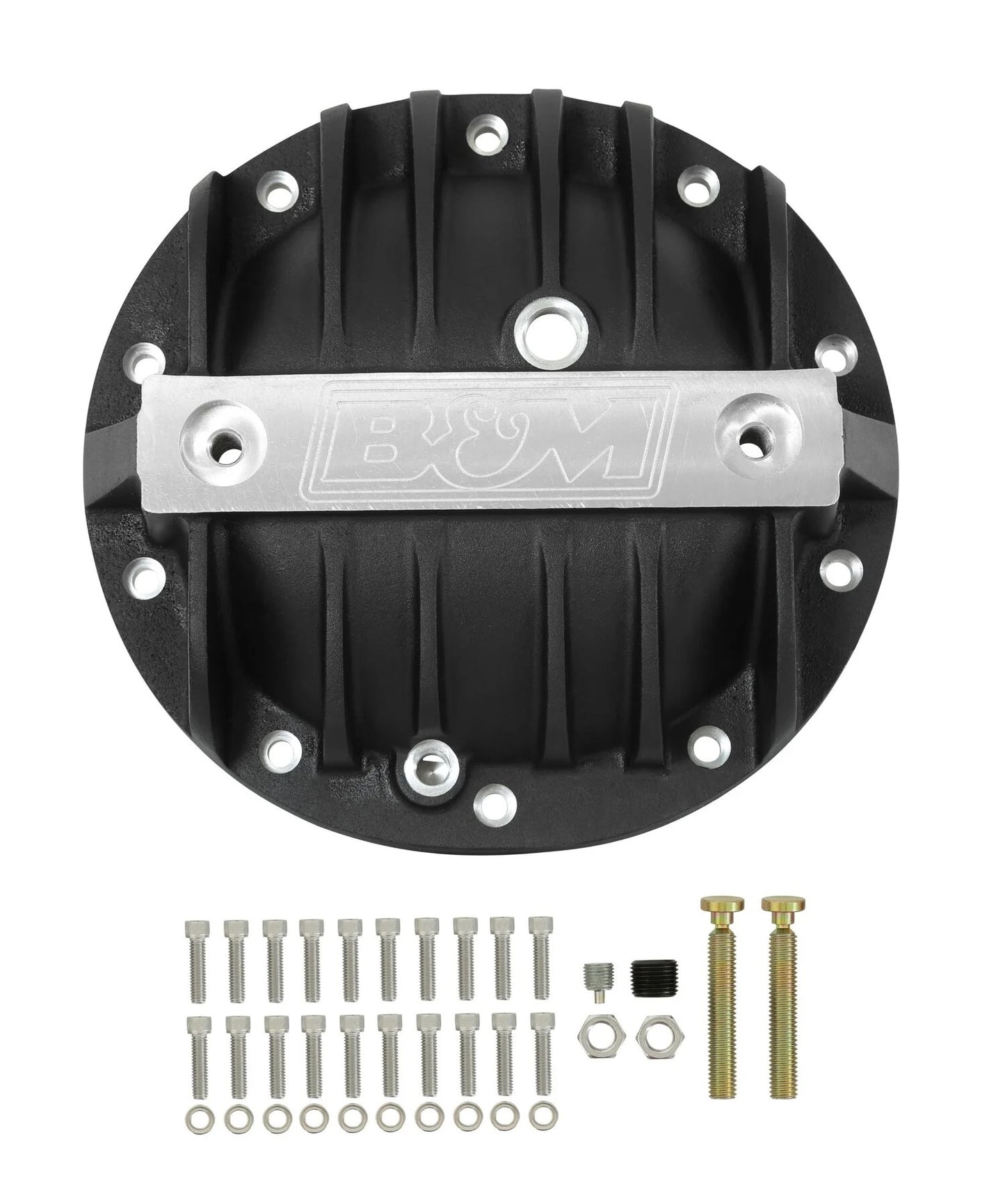 HI-TEK ALUMINUM DIFFERENTIAL COVER,GM 8.2"/8.5"/8.6" 10-BOLT,BLACK
