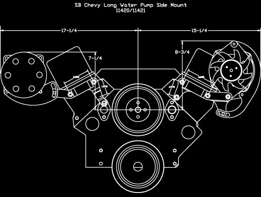 SBC LWP,V-BELT SIDE BRACKET KIT,POL,AC