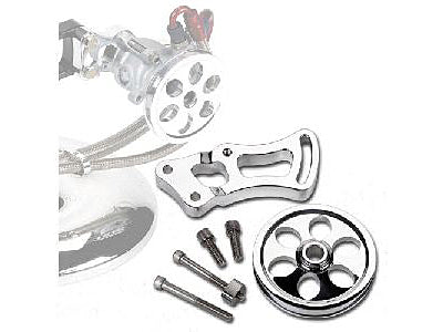 SBC,SWP,PS BRACKET & V-GROOVE PULLEY,POL