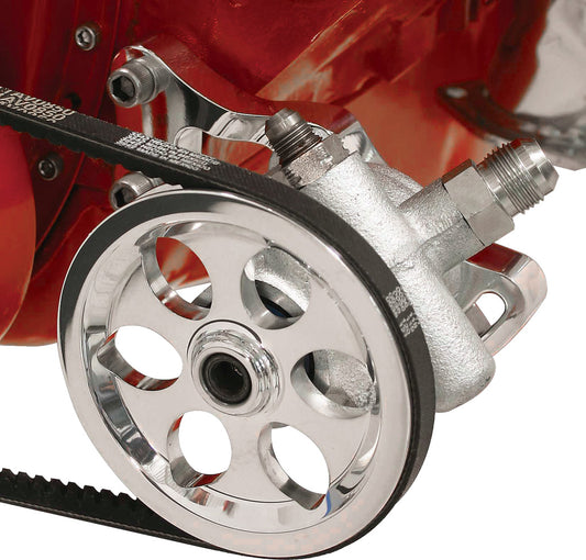 BBC,SWP,PS BRACKET & V-GROOVE PULLEY,POL