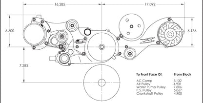 LS SERPENTINE KIT,SPORT-TRAC,BLACK,AC/ALT/PS