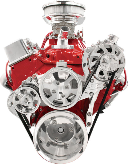 SBC,SERPENTINE KIT,POL,ALT/WP