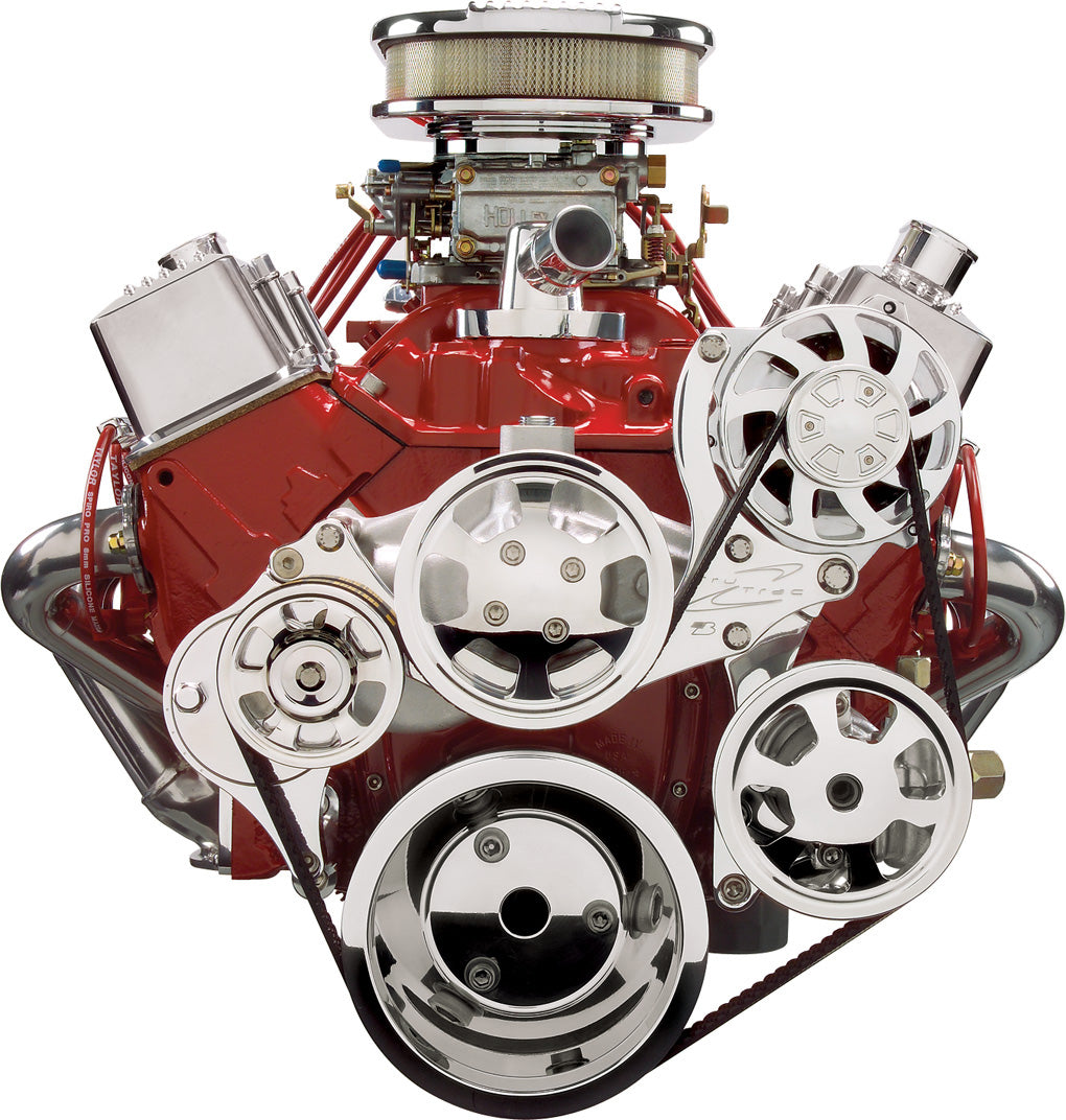 SBC,SERPENTINE KIT,POL,ALT/PS/WP