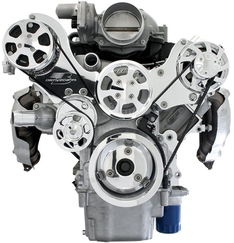 LS1236,SERPENTINE TOP KIT,POL,AC/BIL ALT/WP,PR