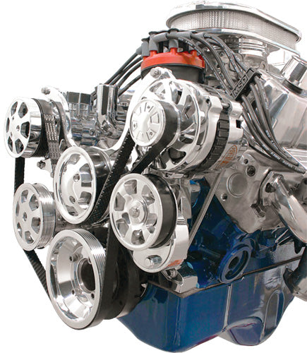 SBF,SERPENTINE KIT,POL,AC/ALT/PS/WP