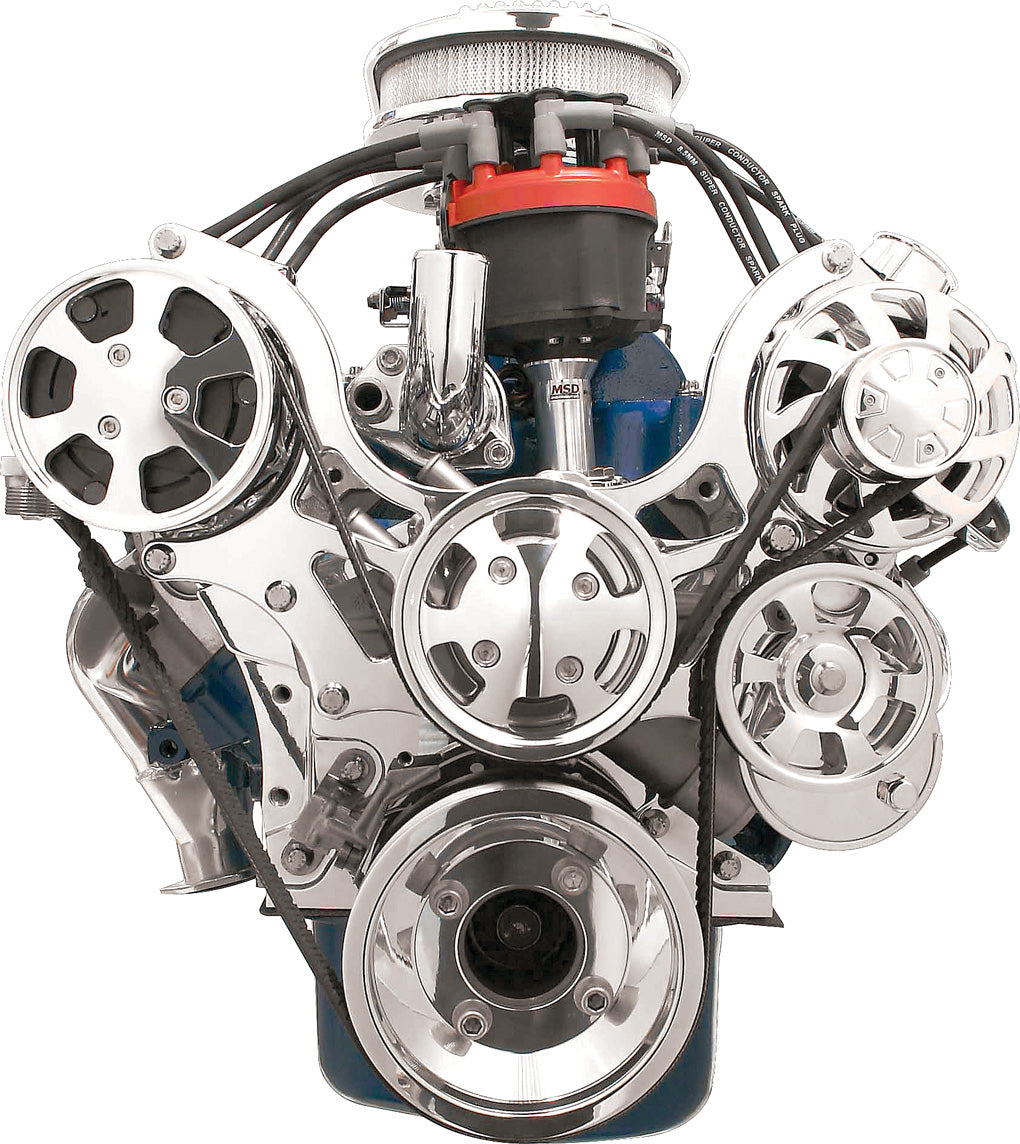 SBF,SERPENTINE KIT,POL,AC/ALT/WP