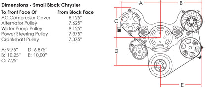 SB CDP,SERPENTINE KIT,BLACK,AC/ALT/PS/WP