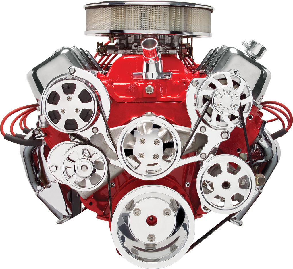 BBC,SERPENTINE KIT,POL,AC/BILLET ALT/PS/WP,PRE