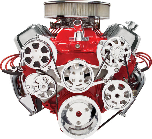 BBC,SERPENTINE KIT,POL,AC/BILLET ALT/PS/WP,PRE