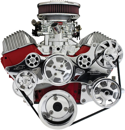 348/409,SERPENTINE KIT,POL,ALT/PS/WP