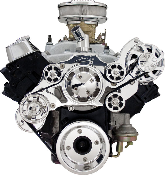 SB/BB PONTIAC,SERPENTINE KIT,POL,ALT/PS/WP