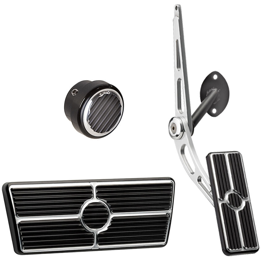 PEDAL KIT,55-57,CABLE,AUTO,NON-PO,DIM,BK