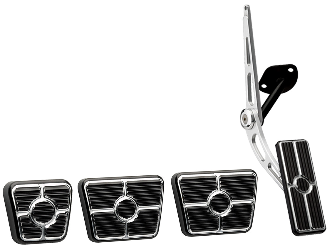 PEDAL KIT,67-69,CABLE,MANUAL,E-BRAKE,BLACK