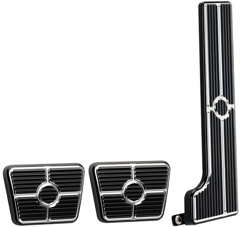 PEDAL KIT,58-64,MANUAL,GAS,BRAKE,BLACK