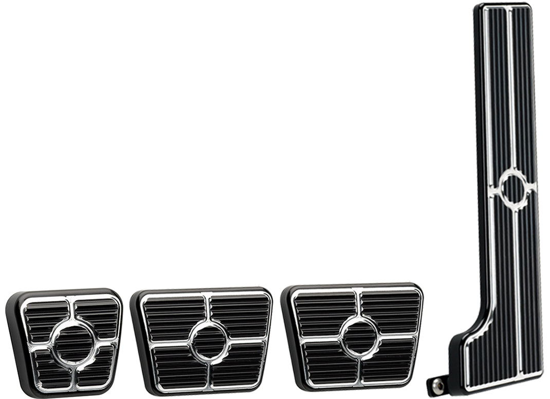 PEDAL KIT,58-64,MANUAL,GAS,E-BRAKE,BLACK