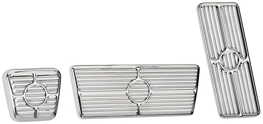 PEDAL KIT,67-69,FLOOR,AUTO,E-BRAKE,POLISHED