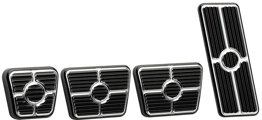 PEDAL KIT,67-69,FLOOR,MANUAL,E-BRAKE,BLACK