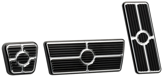 PEDAL KIT,67-69,FLOOR,AUTO,E-BRAKE,BLACK