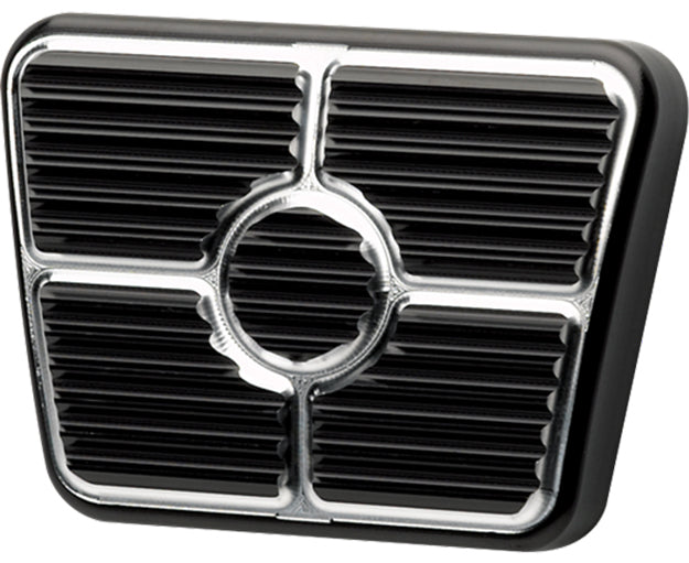 BRAKE/CLUTCH PEDAL PAD,58 CHEVY ++,BLACK