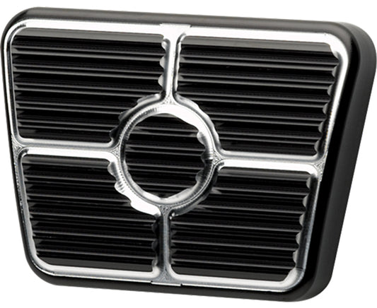 BRAKE/CLUTCH PEDAL PAD,58 CHEVY ++,BLACK