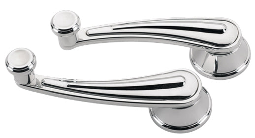 WINDOW CRANKS,RAIL,POLISHED,GM TO 48,PAIR