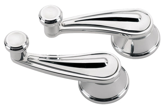 VENT CRANKS,RAIL,POLISHED,FORD TO 48,PAIR