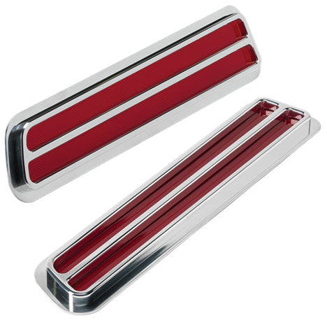 TAIL LIGHTS,69 CAMARO,FLUSH,2 SLOT,POLISHED