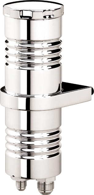 POWER STEERING RESERVOIR,POLISHED,RIBBED