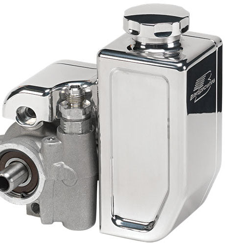 POWER STEERING RESERVOIR,POLISHED,BOLT-ON