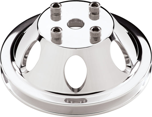WP PULLEY,SBC/BBC,LWP,POLISHED,V-BELT,1 GROOVE